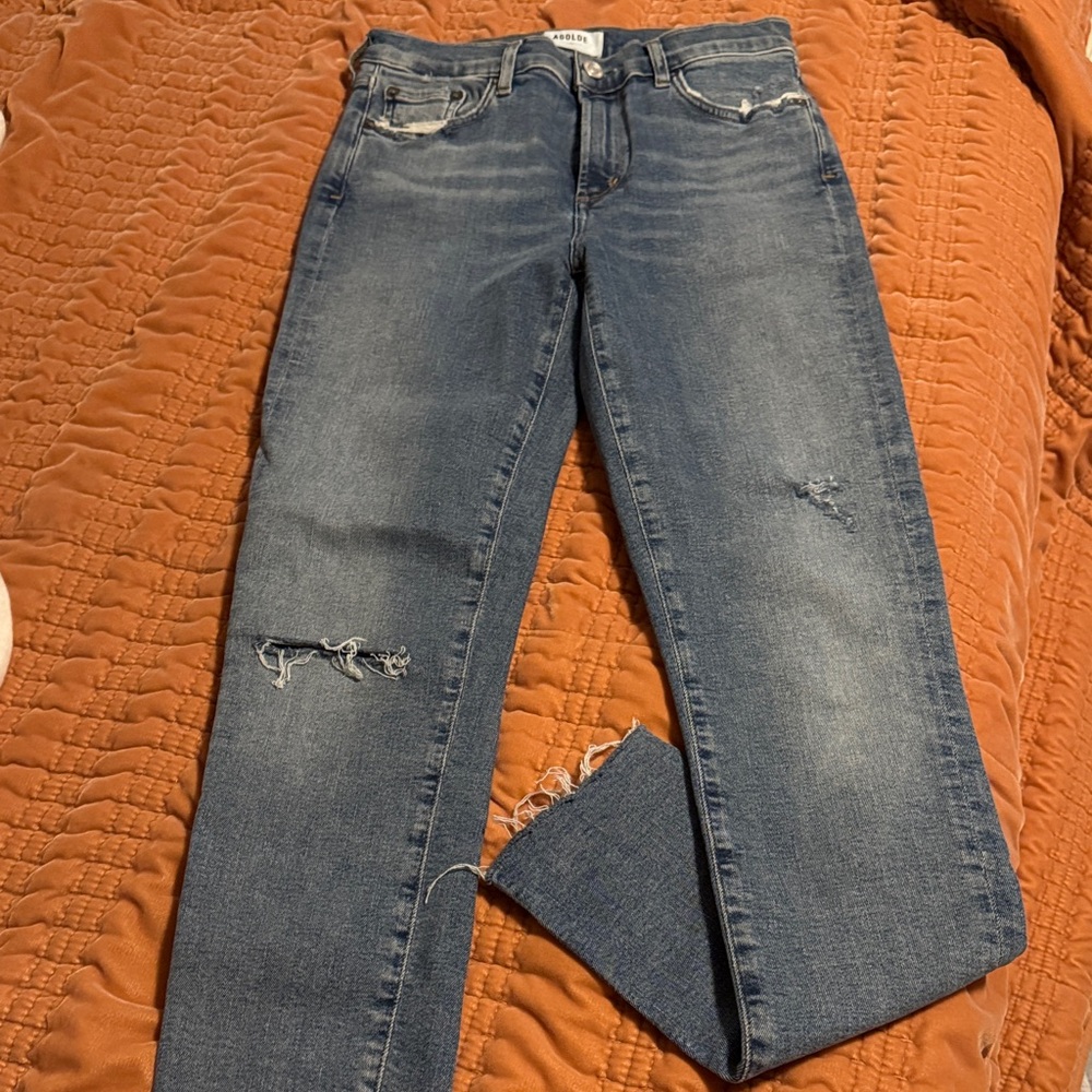 Agolde Classic Blue Denim Jeans